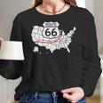 Route 66 V2 Men Women T-Shirt Graphic Print Casual Unisex Tee Women Long Sleeve Tshirt