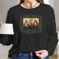 Sacred Heart And Immaculate Heart Picture Jesus And Mary Women Long Sleeve Tshirt