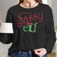 Im The Sassy Elf Funny ChristmasWomen Long Sleeve Tshirt