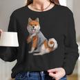 Shiba Inu I Love Mom Tattoo Dog Women Long Sleeve Tshirt