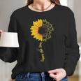 Sign Language Asl American Sunflower Share The Love Women Long Sleeve Tshirt