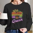 Womens Slot Machine Queen Casino Funny Gambling Women Long Sleeve Tshirt