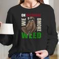 Sloth Stoner Saturday Marijuana Weed Ganja Gift Women Long Sleeve Tshirt