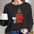 Snoopy And Christmas Tree Women Long Sleeve Tshirt