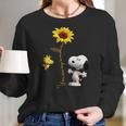 Snoopy And Woodstock You Are My Sunshine Sunflower Women Long Sleeve Tshirt