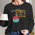 Spread Kindness Not Germs Classroom Funny Teacher Social Distancing Women Long Sleeve Tshirt