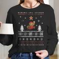 Super Mario Faux Christmas Gift Sweater Women Long Sleeve Tshirt