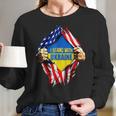 Support I Stand With Ukraine American Flag Ukrainian Flag Men Women T-Shirt Graphic Print Casual Unisex Tee Women Long Sleeve Tshirt