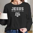 Texas Am Aggies Jesus 12Th Man Apparel Women Long Sleeve Tshirt