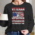 Vereran Gifts Vietnam Veteran Daughter Women Long Sleeve Tshirt