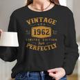 Vintage 1962 60 Years Old Gifts 60Th Birthday Gifts For Men Women Long Sleeve Tshirt