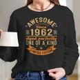 Vintage 1962 60Th Birthday For Men And Women 60 Years Old Women Long Sleeve Tshirt