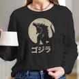 Vintage Godzilla Women Long Sleeve Tshirt