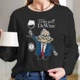 Wine With Dewine It Is Two O Clock Somewhere Women Long Sleeve Tshirt