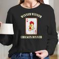 Winner Chicken Lucky Casino Gambling Blackjack Women Long Sleeve Tshirt