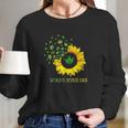 Worlds Dopest Dad Sunflower Weed Cannabis Funny Women Long Sleeve Tshirt