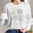 I Am An Army Mom No Fear Women Long Sleeve Tshirt