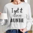 I Get It From My Auntie Creeper Funny Family Baby Jumpsuit Women Long Sleeve Tshirt