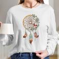 Colorful Dreamcatcher Feathers Tribal Native American Indian Women Long Sleeve Tshirt