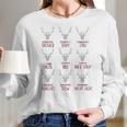 Deer Dasher Sausage Dancer Jerky Prancer Chili Tacos Christmas Shirt Women Long Sleeve Tshirt