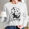 Dolly Graphic Women Vintage Dolly Country Music For Band Music Lovers Women Long Sleeve Tshirt