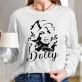 Dolly Graphic Women Vintage Dolly Casual Country Music For Band Music Lovers Women Long Sleeve Tshirt