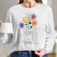 Flowers Bouquet Artwork Women Long Sleeve Tshirt