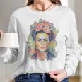 Frida Kahlo Floral Women Long Sleeve Tshirt