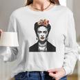 Frida Kahlo With Flowers Poster Artwork Women Long Sleeve Tshirt