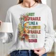 Frida Kahlo Not Fragile Like A Flower Fragile Like A Bomb Women Long Sleeve Tshirt