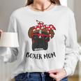 Funny Boxer Mom Cute Boxer Mama Women Long Sleeve Tshirt