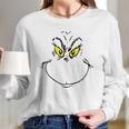 Grinch Face Grinch Christmas Women Long Sleeve Tshirt