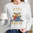 Jesus Raves Women Long Sleeve Tshirt