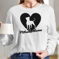 Ladies Pitbull Mama Pitt Bully Dog Lover Women Long Sleeve Tshirt