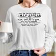 I May Appear Rude Sarcastic Awesome 2022 Gift Women Long Sleeve Tshirt