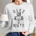 Mens Deez Nuts Funny Christmas Graphic For Guys Women Long Sleeve Tshirt