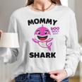 Mommy Shark Gift For Mom Shark Baby Cute Matching Family Women Long Sleeve Tshirt