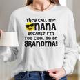 Mothers Day For Cool Nana Grandma Emoji Shades Women Long Sleeve Tshirt