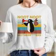 Pingu Noot Noot Motherfucker Vintage Shirt Women Long Sleeve Tshirt