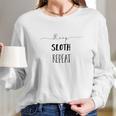 Pura Vida Costa Rica Sloth Sleep Women Long Sleeve Tshirt