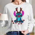 Reindeer Stitch Merry Christmas Women Long Sleeve Tshirt