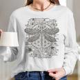 Spiritual Dragonfly Yoga Design Leonardo Da Vinci Vintage Women Long Sleeve Tshirt