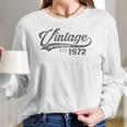 Vintage 1972 49 Years Old Bday 49Th Birthday Gift Men Women Women Long Sleeve Tshirt