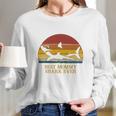 Vintage Best Mommy Shark Ever Gift For Mom Christmas Mom Gift Women Long Sleeve Tshirt