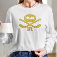 Vintage St Louis Missouri Skyline Style Hockey Retro Women Long Sleeve Tshirt