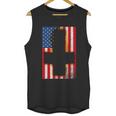 Burned Upside & Down Cross American Flag Satanism Men Tank Top