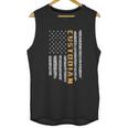 Custodian American Flag Usa Janitor School Men Tank Top