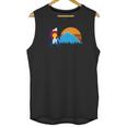 Retro Bigfoot Sun Mountain Colorado State Flag Shirt Gift Men Tank Top