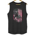 Rodeo Bull Rider Patriotic American Flag Cowboys Men Tank Top