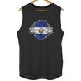 Super Salvadoran Heritage El Salvador Roots Flag Gift Men Tank Top